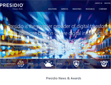 Tablet Screenshot of presidio.com